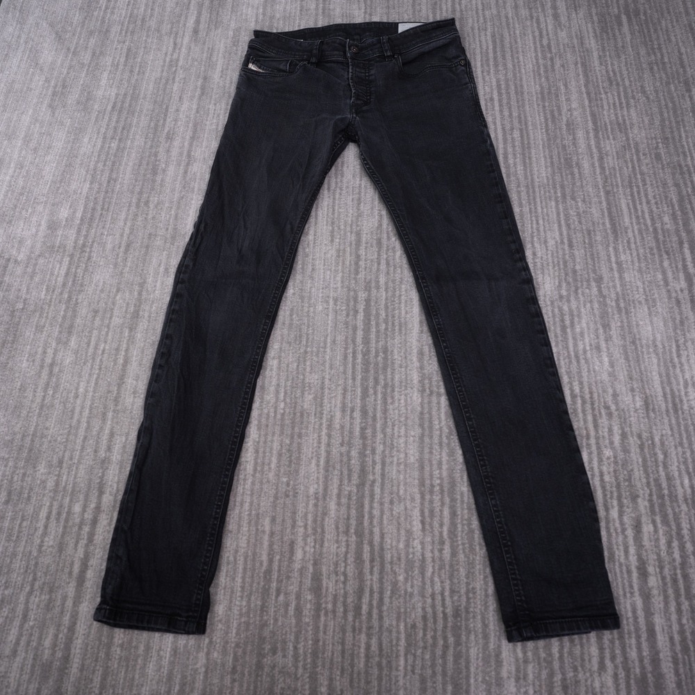 Diesel Sleenker Skinny Jeans Mens 29 Black Excellent Slim Fit Denim Pants